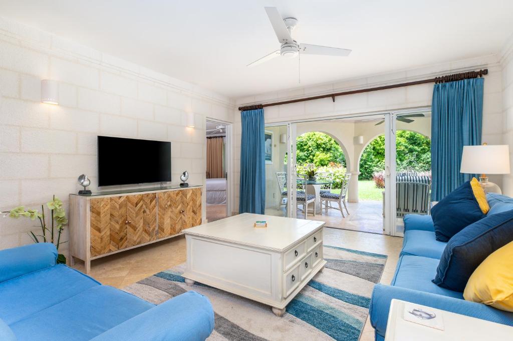 Hotel and beach on the west coast of Barbados